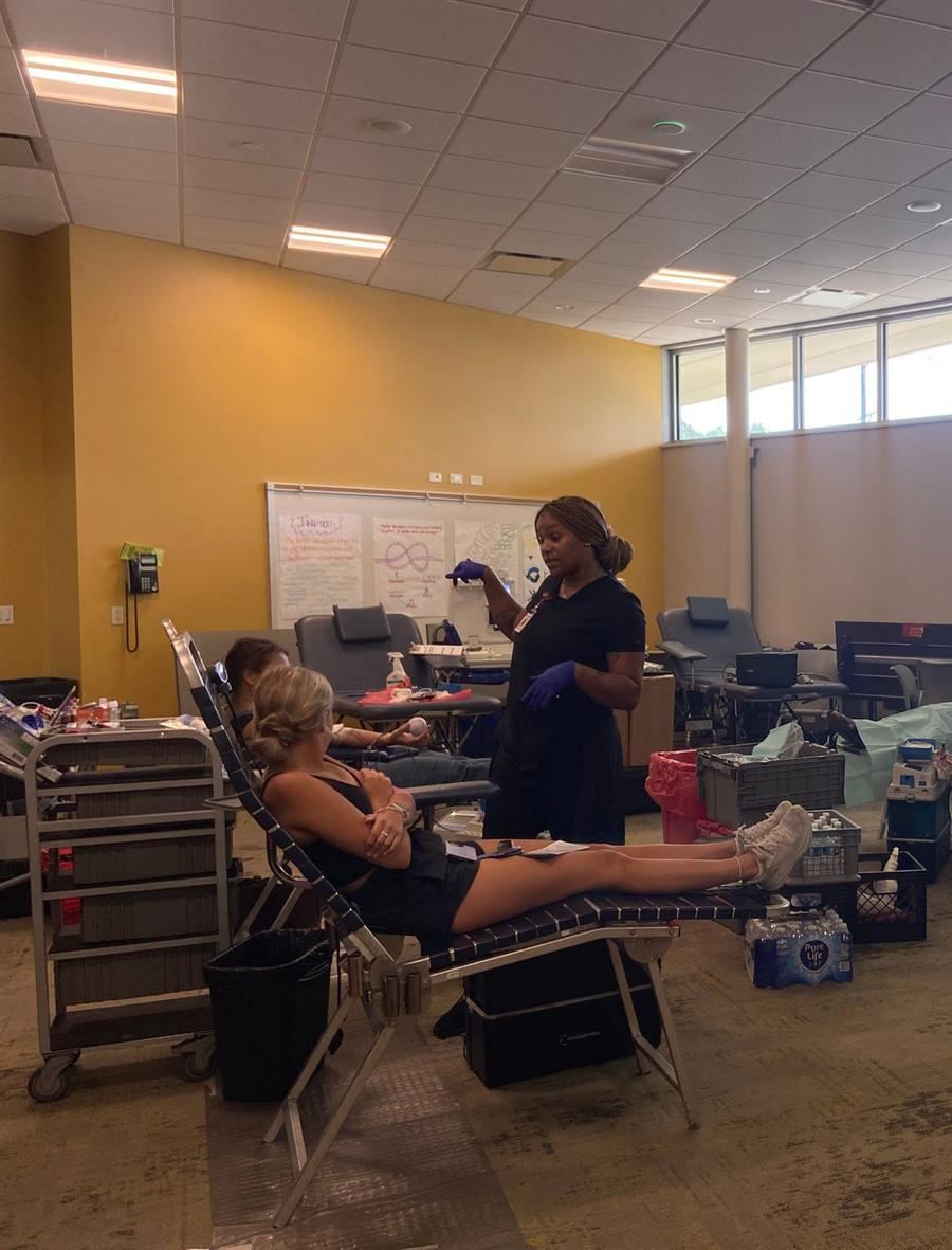 Last year's blood drive.