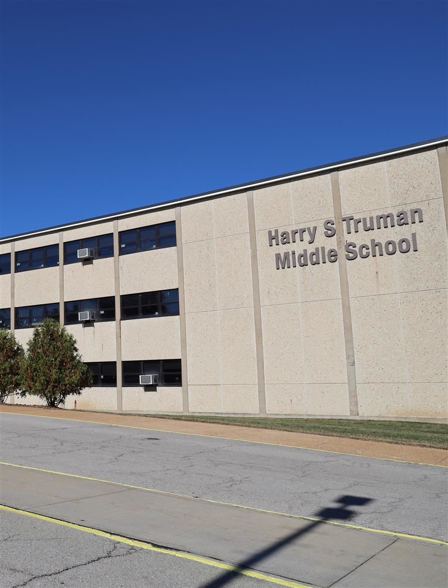  Truman exterior showing building name.